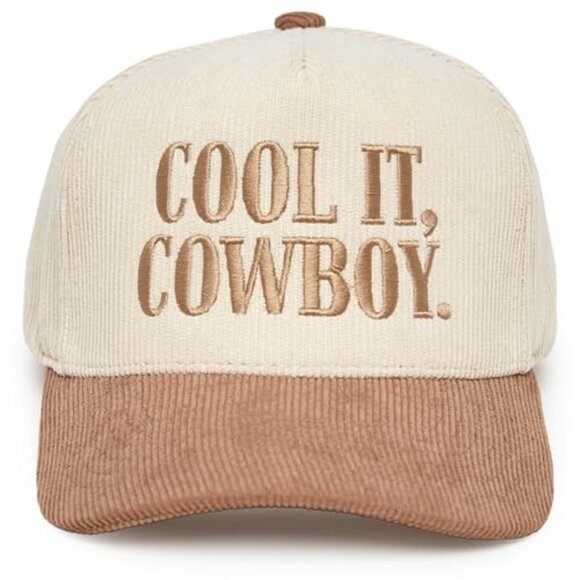 Vintage Corduroy Snapback Baseball Cap Retro Two-Tone Embroidered Adjustable main image 6